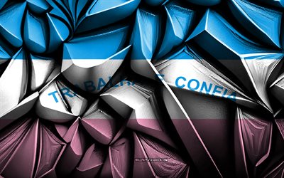 flag di espirito santo, 4k, texture creative 3d, espirito santo 3d flag, brasile, fandiera espirito santo, 3d art, espirito santo, stato del brasile, espitoto santo stato flag