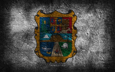 4k, タマウリパスの旗, メキシコの州, 石のテクスチャ, 石の背景, タマウリパスの日, グランジアート, タマウリパス州, メキシコの国のシンボル, タマウリパス, メキシコ