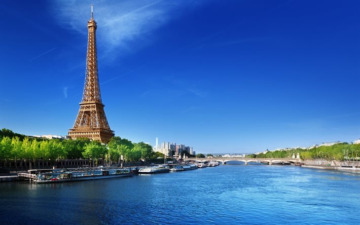 نهر, نهر الترام, باريس, برج إيفل, فرنسا