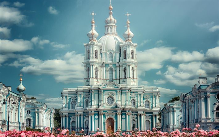 サンクトペテルブルク, のsmolny修道院, ピーター, ロシア