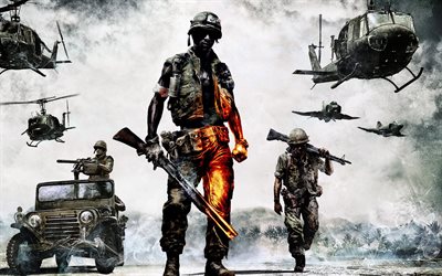 battlefield, game, battle, soldiers, the american army