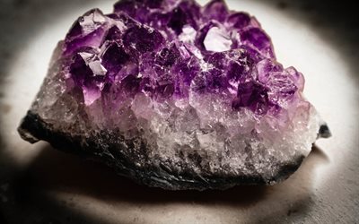macro, l'améthyste, le quartz, le cristal, la belle pierre