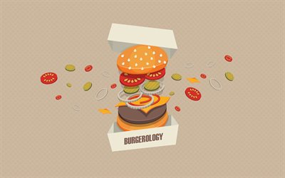 smörgåsar, hamburgare, kreativt, burgerologi