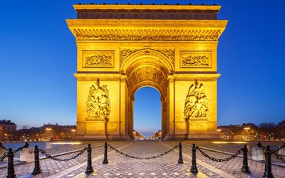पेरिस arc de triomphe, फ्रांस