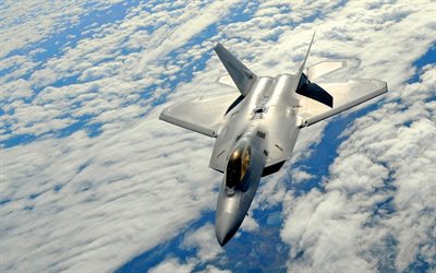 himlen, f22 raptor, det amerikanska flygvapnet, f-22, jaktplan, lockheed f-22