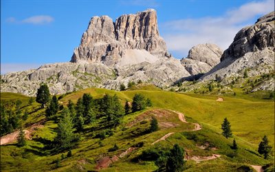 dolomites'in, dağ, rock, İtalya averau