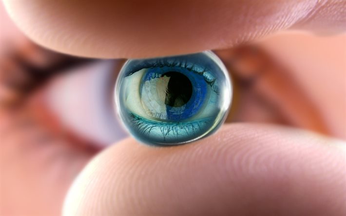 göz lens, kontakt lens, görme problemlerinin