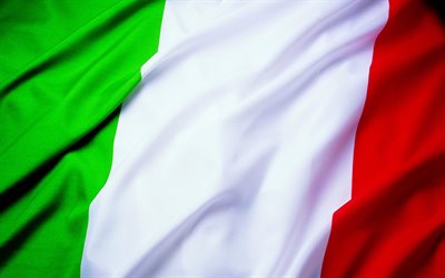 grön-vit-röd flagga, italiens flagga, italien