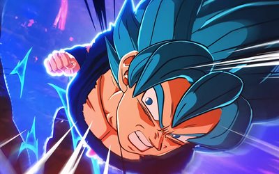 4k, Gogeta, Dragon Ball, Super Saiyan God, Dragon Ball Super, DBS, Gogeta Dragon Ball, Supa Saiya-jin Buru, Super Saiyan Blue, Dragon Ball characters, Gogeta 4K