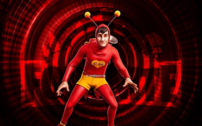 एल चैपुलिन कोलोराडो फोर्टनाइट, 4k, लाल सर्पिल पृष्ठभूमि, fortnite, रचनात्मक, एल चैपुलिन कोलोराडो त्वचा, फोर्टनाइट एल चैपुलिन कोलोराडो त्वचा, एल चैपुलिन कोलोराडो, फोर्टनाइट वर्ण