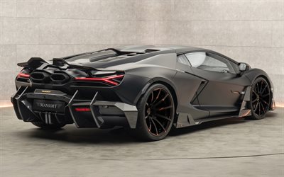 2024, Lamborghini Revuelto, Mansory Initiate, rear view, exterior, supercar, Revuelto tuning, Revuelto Initiate, Italian sports cars, Mansory, Lamborghini