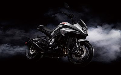 2026, suzuki gsx s1000s katana, 4k, vista frontal, exterior, fondo negro, plata suzuki gsx s1000s, nueva suzuki gsx s1000s 2026, motocicletas japonesas, suzuki