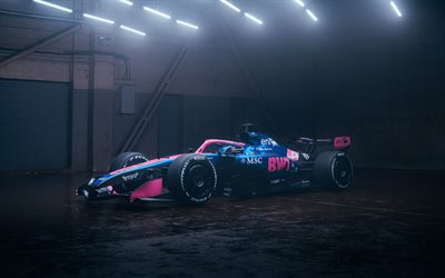 2026, جبال الألب a526, الصيغة 1, 4k, منظر أمامي, أ526, الخارج, فريق bwt جبال الألب للفورمولا واحد, سيارات سباق الفورمولا 1 2026, f1, جبال الألب, بطولة العالم للفورمولا واحد 2026, الفورمولا واحد