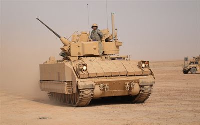 m2 bradley, deserto, veicoli corazzati, veicolo di combattimento di fanteria, m2a3 bradley, esercito americano, bradley, ifv