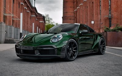 TopCar Porsche 911 Turbo S Stinger GTR, 4k, supercars, tuning, 2024 cars, TopCar, Porsche 911 Turbo S, german cars, Porsche
