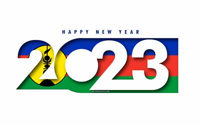 feliz año nuevo 2023 nueva caledonia, fondo blanco, nueva caledonia, arte mínimo, conceptos de nueva caledonia 2023, nueva caledonia 2023, fondo de nueva caledonia 2023, 2023 feliz año nuevo nueva caledonia