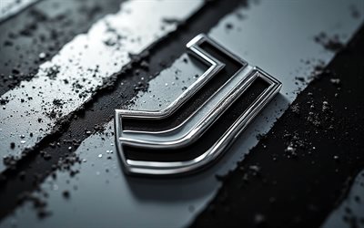 logo juventus fc in metallo, 4k, sfondo bianco grunge, logo juventus fc logo juventus fc cromato, stemma della juve, segno della juventus fc, serie a, juve, lo stemma della juve, juve fc