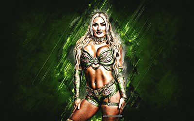 tiffany stratton, wwe, luchador americano, fondo de piedra verde, campeón nxt, tiffany stratton luchadora, arte grunge, eeuu, lucha, jessica lynn woynilko, tiffany stratton wwe, entretenimiento de lucha libre mundial