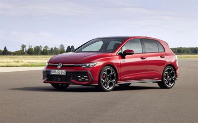 2026, volkswagengolf, 4k, vista frontal, exterior, hatchback rojo, volkswagen golf rojo, nuevo volkswagen golf 2026, coches alemanes, volkswagen