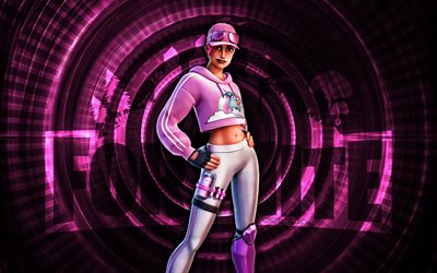 britestorm bomber fortnite, 4k, lila spiralhintergrund, fortnite, kreativ, britestorm bomber skin, fortnite britestorm bomber skin, britestorm bomber, fortnite charaktere