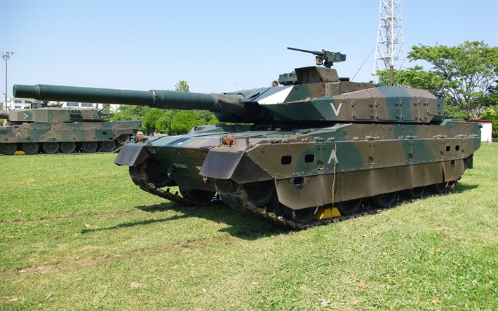 탱크 일본, 형 10, 최신 탱크, 무거운 무기를, 미츠비시 중공업, 일본