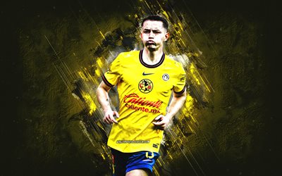 álvaro fidalgo, club america, jugador de fútbol español, fondo de piedra amarilla, arte grune, méxico, fútbol americano, álvaro fidalgo club america
