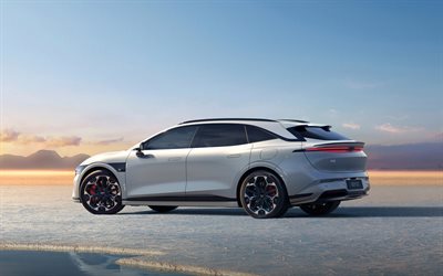 2026, zeekr 007 gt, 4k, vista traseira, exterior, zeekr 007 gt branco, novo zeekr 007 gt 2026, carros elétricos, carros chineses, zeekr
