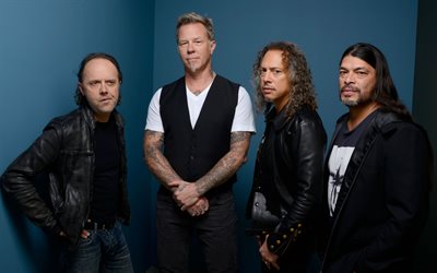 Metallica, la banda de metal, de metal, James Hetfield, Lars Ulrich, Kirk Hammett, Robert Trujillo