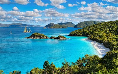 summer, ocean, tropics, USA, Virgin Islands