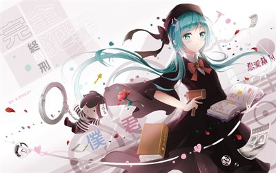 Hatsune Miku, book, characters, Vocaloid