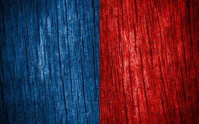 4K, Flag of Narbonne, Day of Narbonne, French cities, wooden texture flags, Narbonne flag, cities of France, Narbonne, France