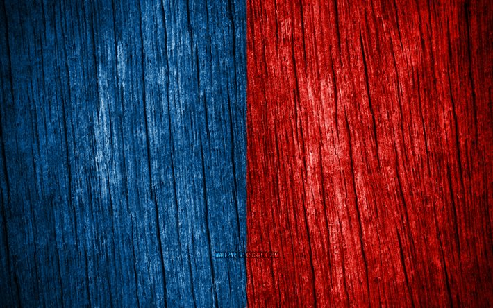 4k, drapeau de narbonne, jour de narbonne, villes françaises, drapeaux de texture en bois, villes de france, narbonne, france