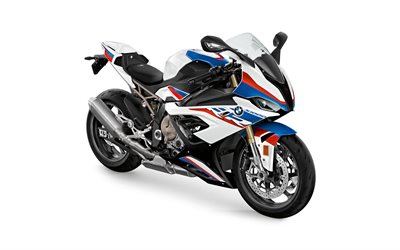 BMW S 1000 RR, 4k, studio, 2022 bikes, superbikes, 2022 BMW S 1000 RR, white backgrounds, german motrcycles, BMW