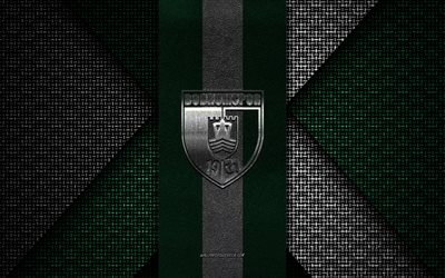 Bodrumspor, TFF First League, green and white knitted texture, 1 Lig, Bodrumspor logo, Turkish football club, Bodrumspor emblem, football, Bodrum, Turkey