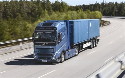 Volvo FH hydrogen fuel-cell tractor, highway, 2022 trucks, LKW, cargo transport, delivery concepts, 2022 Volvo FH, trucks, Volvo