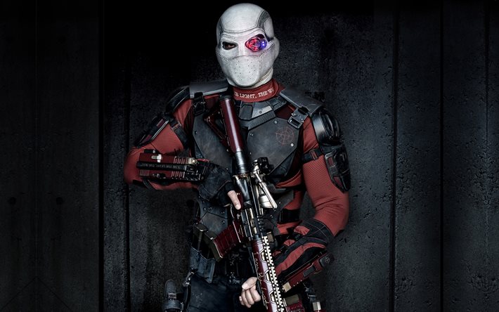 Suicide Squad, 4k, les personnages, Deadshot, will Smith