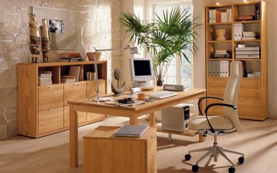 the laptop, lamp, computer, study, interior