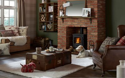 fireplace, upholstered furniture, dresser