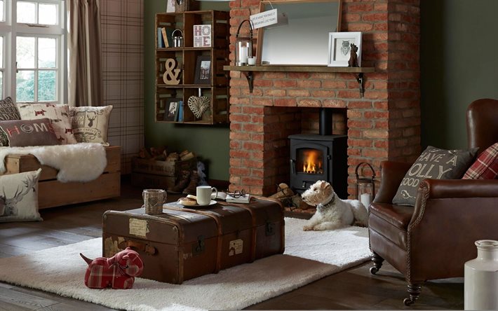 暖炉, 張地：布張りの家具, ドレッサー