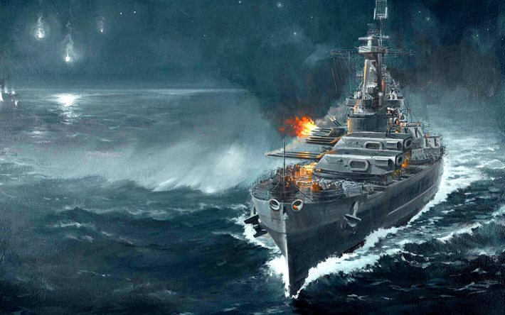navire de guerre, le gameplay, le Monde de navires de guerre, Wows