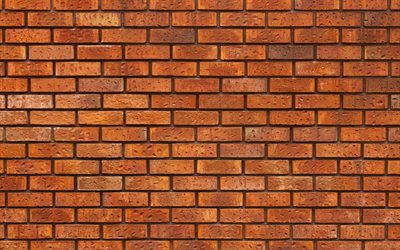 orange brickwall, 4k, dachboden, grunge  hintergründe, hintergrund orangefarbener ziegel, ziegeltexturen, 3d  texturen, ziegelmauer, ziegel hintergrund, orangefarbener steinhintergrund, ziegel, orangefarbene ziegel