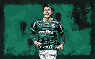 4k, joaquin piquerez, vihreä grunge  tausta, palmeiras fc, brasilialainen serie a, uruguayan jalkapalloilijat, joaquin piquerez 4k, jalkapallo, se palmeiras, joaquin piquerez palmeiras