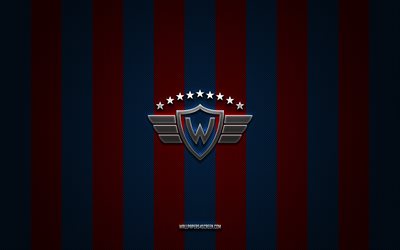 logotipo de jorge wilstermann, bolivia football club, división bolivia profesional, fondo de carbón azul rojo, jorge wilstermann emblema, fútbol americano, jorge wilstermann, bolivia, jorge wilstermann fc