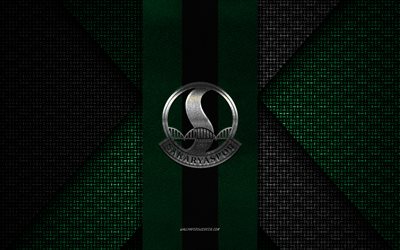 Sakaryaspor, TFF First League, green black knitted texture, 1 Lig, Sakaryaspor logo, Turkish football club, Sakaryaspor emblem, football, Sakarya, Turkey