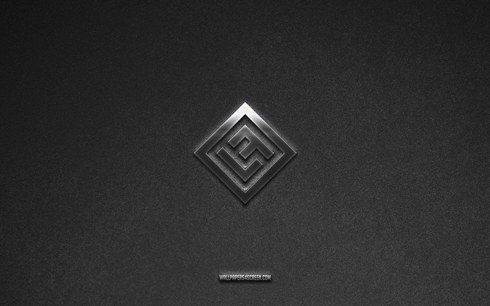 Lost Frequencies logo, brands, gray stone background, Lost Frequencies emblem, popular logos, Lost Frequencies, metal signs, Lost Frequencies metal logo, stone texture