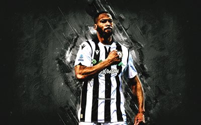 Beto, Udinese, Portuguese football player, portrait, white stone background, Serie A, football, Udinese Calcio, Norberto Bercique Gomes Betuncal