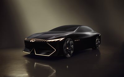 2023, Infiniti Vision QE, 4k, front view, exterior, electric concept, Infiniti electric cars, Japanese cars, Infiniti