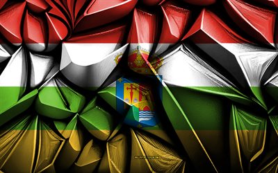 bandera de la rioja, 4k, textura creativa 3d, bandera 3d de la rioja, provincias españolas, españa, provincia de la rioja, arte 3d, bandera de la provincia de la rioja, rioja