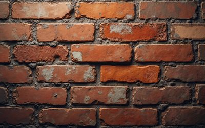 mattoni marroni, 4k, avvicinamento, muratura, muro di mattoni marrone, mattoni, sfondo di muro di mattoni, macro, texture di pietra, muro di mattoni, sfondo di mattoni marroni