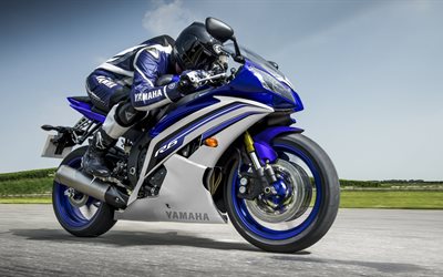 sportive, en 2015, la Yamaha YZF-R6, coureur, la vitesse, la Yamaha